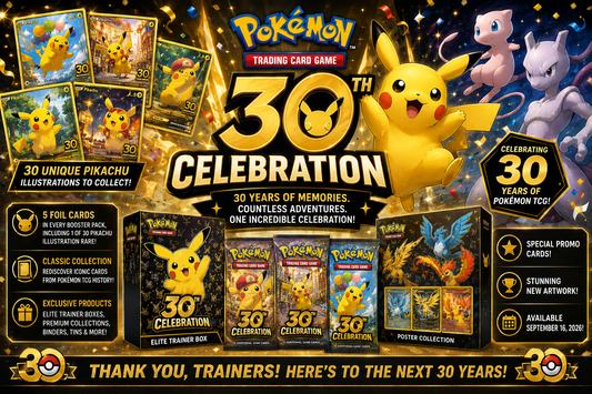 Pokémon TCG: 30th Celebration — 30 Years of Collecting, Trading &amp; Battling