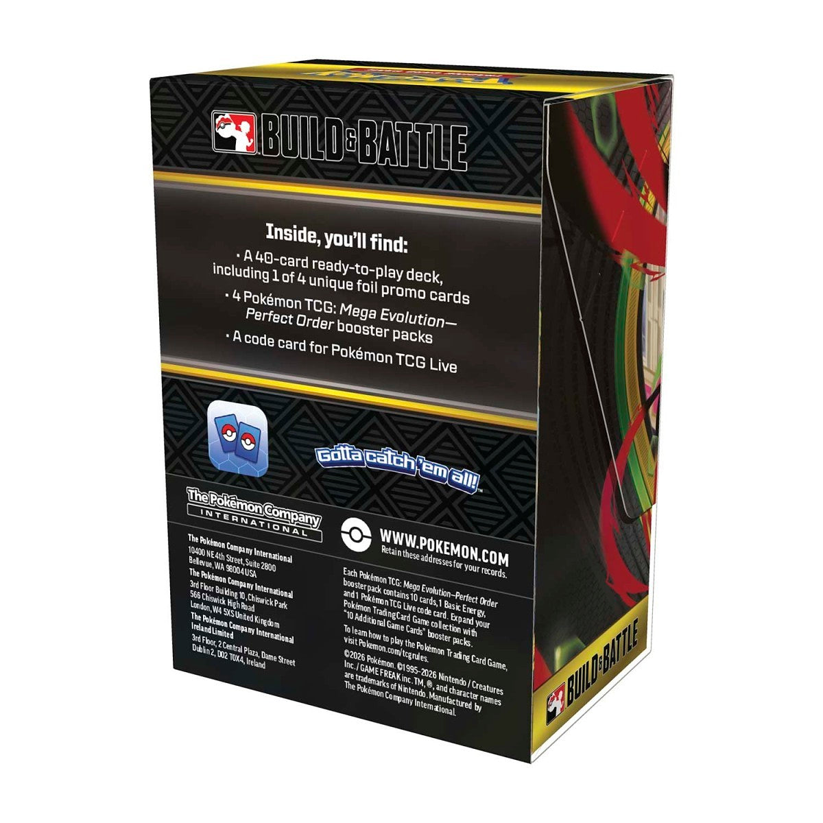 Pokémon TCG: Mega Evolution-Perfect Order Build & Battle Box
